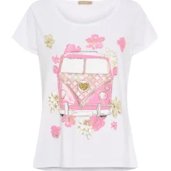 Marta du Chateau dame T-shirt MdcMarie 1535 - White VW Rosa Baby