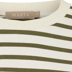 Marta du Chateau dame T-Shirt MdcBrooklyn 58351 - Beige/Military