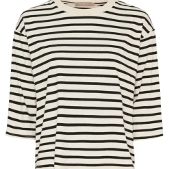 Marta du Chateau dame T-Shirt MdcBrooklyn 58351 - Beige/Black