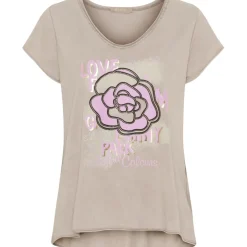 Marta du Chateau dame T-Shirt MdcScarlett 3198 - Fango