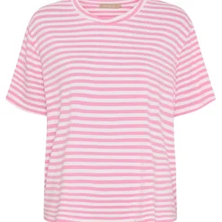 Marta du Chateau dame T-Shirt MdcEnrica 258036 - Bubblegum Stripe