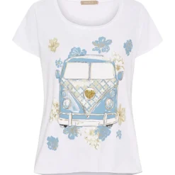 Marta du Chateau dame T-shirt MdcMarie 1535 - White VW Celeste