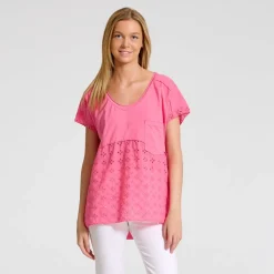 Marta Du Chateau dame t-shirt 41058 - Fuxia