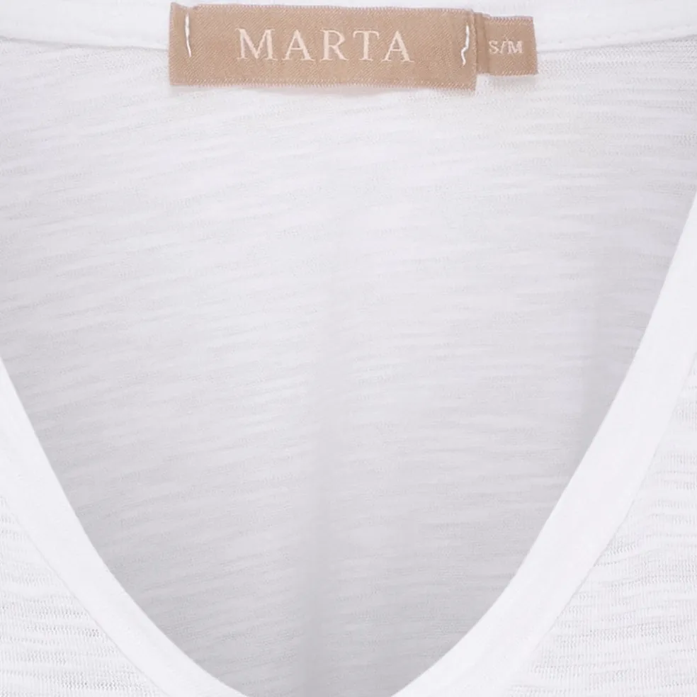 Marta du Chateau dame T-Shirt MdcMarianna 22637 - White