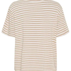 Marta du Chateau dame T-Shirt MdcEnrica 258036 - Beige Stripe