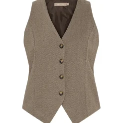 Marta du Chateau dame vest MdcRainey 248469 - Brown4