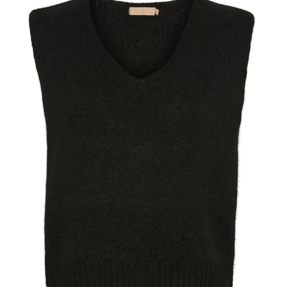 Marta Du Chateau dame vest MdcMarlene 5114 - Black