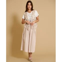 Marta du chateau dame vest 473 - Multi Beige