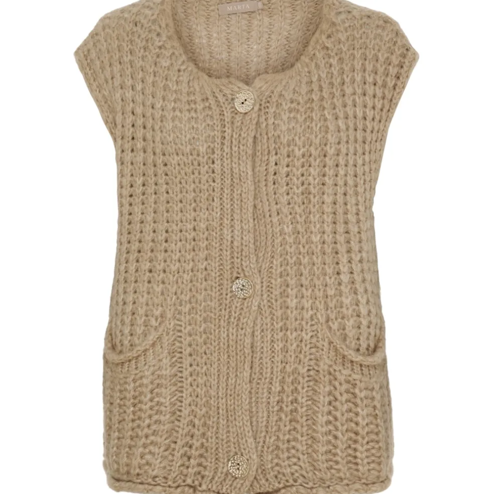 Marta du Chateau dame vest MdcRuby 9567 - Beige9546