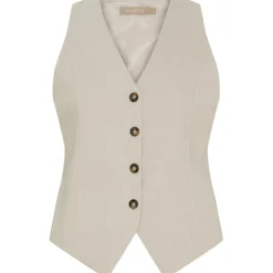 Marta du Chateau dame vest MdcRainey 248469 - Beige1