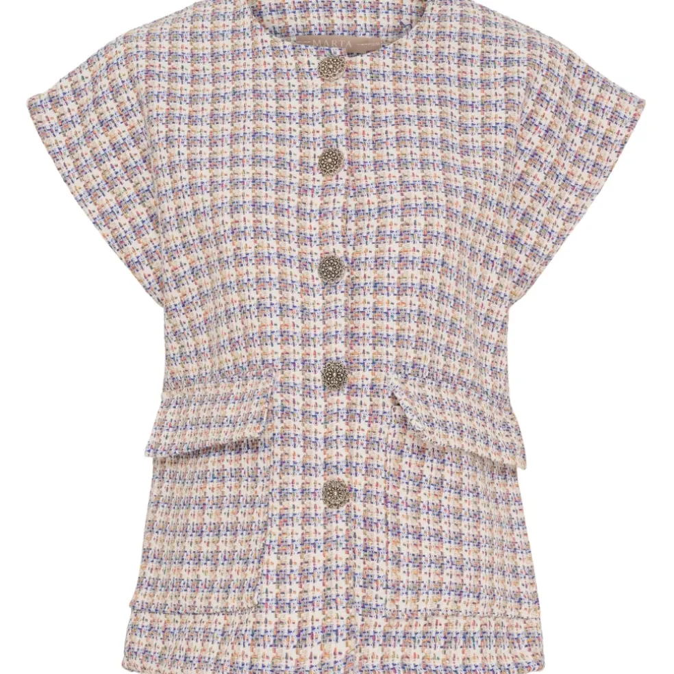 Marta du Chateau dame vest MdcLoretta 7169 - Blue