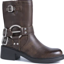 Milja Dame bikerstøvler 68242 - Brown