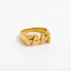 Muun Studios FAM Ring 18K Guldbelagt R088 - Guld