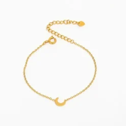 Muun Studios Halvmåne Armbånd 18k Guldbelagt A031 - Guld