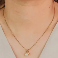 Muun Studios Toggle Lock Halskæde 18K Guldbelagt H040 - Guld