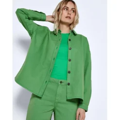 Noisy May dame skjorte NMMATILDA - Island Green