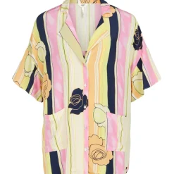 Object dame skjorte OBJLILLIE - Begonia Pink Autmn Sunset