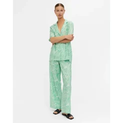 Object dame skjorte OBJTYLLAH - Absinthe Green Cloud dancer