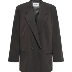ONLY DAME BLAZER ONLALDEN - Mole PINSTRIPE