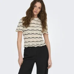 ONLY dame bluse ONLANNASOFIA - Birch BLACK