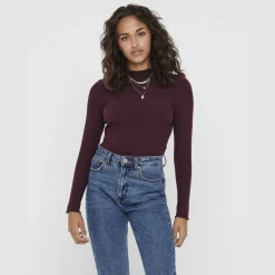 ONLY dame bluse ONLEMMA - Madder Brown