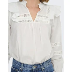 ONLY dame bluse ONLJULIA - Cloud Dancer