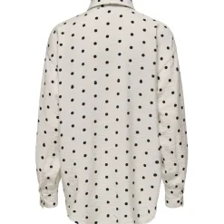 ONLY dame bluse ONLLILIAN - Cloud Dancer BLACK DOTS