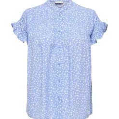 ONLY DAME BLUSE ONLLUNA - Grapemist Luna Flowers