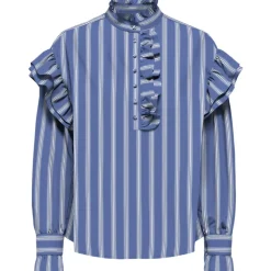 ONLY dame bluse ONLMALOU - Wedgewood white