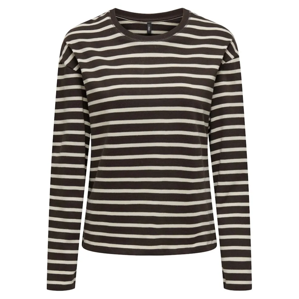 ONLY dame bluse ONLNEW - Black Coffee Birch