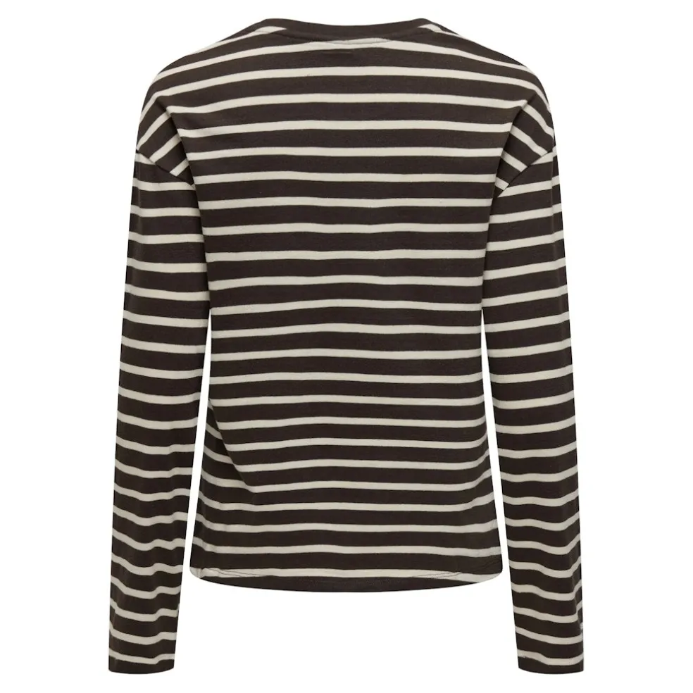 ONLY dame bluse ONLNEW - Black Coffee Birch