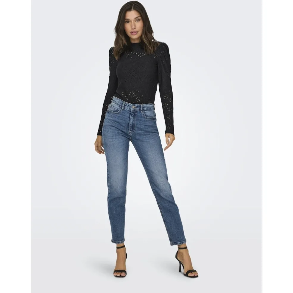 ONLY dame bluse ONLSMILLA - Black