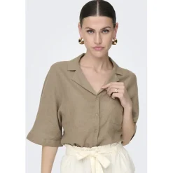 ONLY dame bluse ONLTOKYO - Brindle