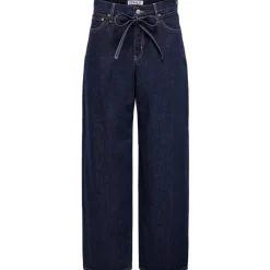 ONLY DAME BUKSER ONLGIANNA - Dark Blue Denim Rinse