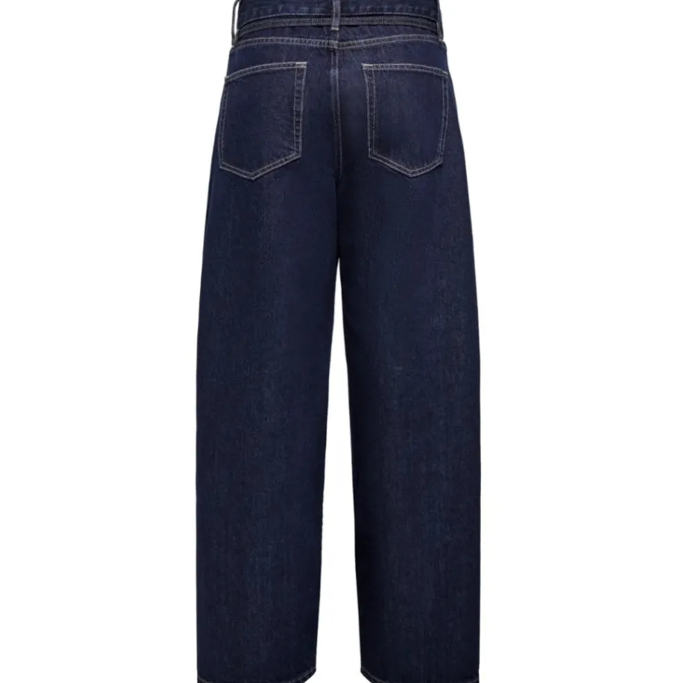 ONLY DAME BUKSER ONLGIANNA - Dark Blue Denim Rinse
