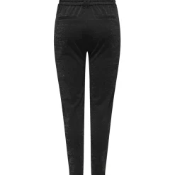 ONLY dame bukser ONLPOPTRASH-ALYA - Black Silver lurex