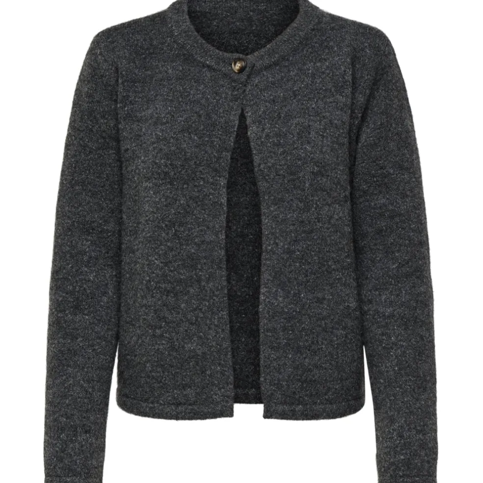ONLY dame cardigan ONLALTOS - Dark grey melange