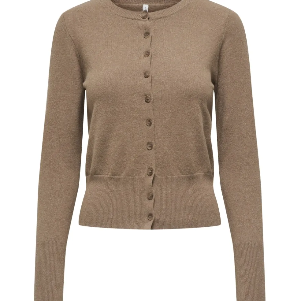 ONLY Dame Cardigan ONLAma - Toasted Coconut Button