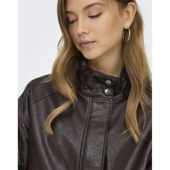 ONLY Dame Jakke Julia Bomber - Chocolate Torte