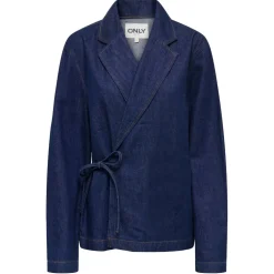 ONLY dame jakke ONLELLIS - Dark Blue Denim