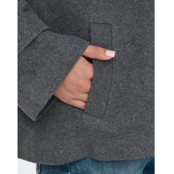 ONLY dame jakke ONLMAISY - Dark Grey Melange Black lining