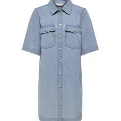 ONLY dame kjole ONLBELLE - Light Blue Denim