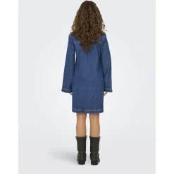ONLY dame kjole ONLFREYA - Medium blue denim