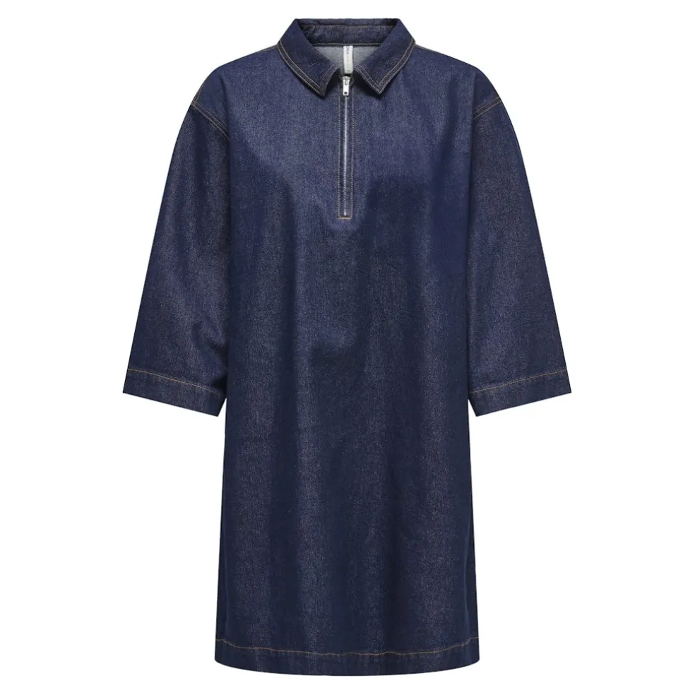 Only dame kjole ONLMILES - Dark Blue Denim