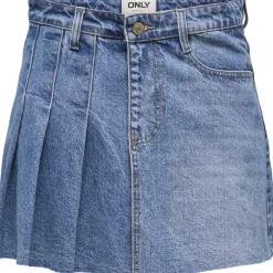 ONLY dame nederdel ONLKADIE - Light Blue Denim