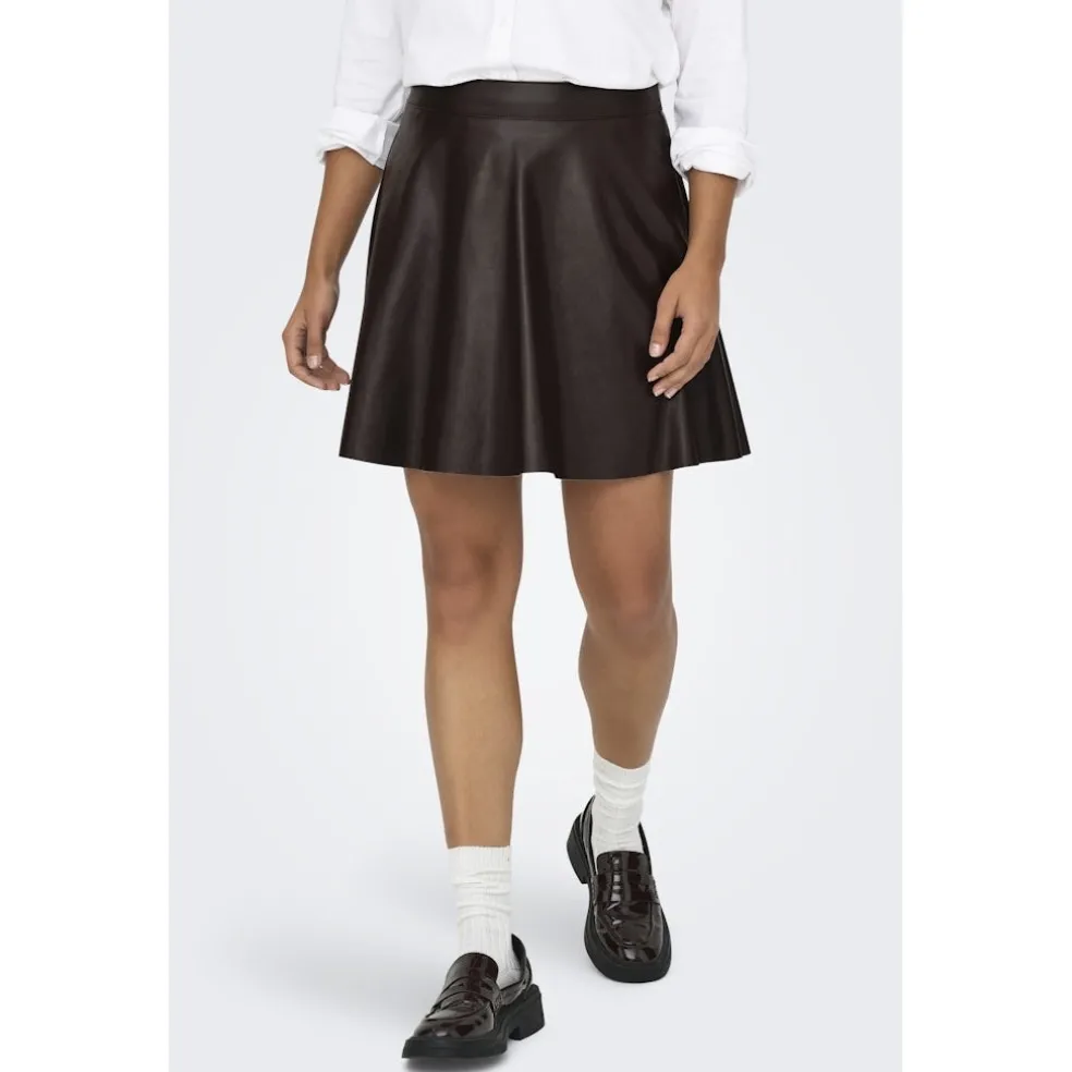 Only dame nederdel ONLLUNA - Black Coffee