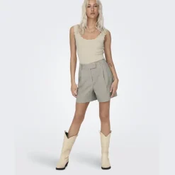 ONLY dame shorts ONLLINDA - Fungi MELANGE