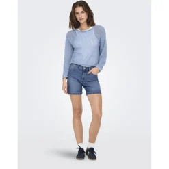 ONLY dame shorts ONLMIA - Light Blue Denim