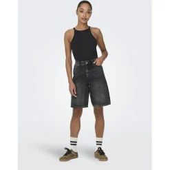 ONLY dame shorts ONLSONNY - Washed Black