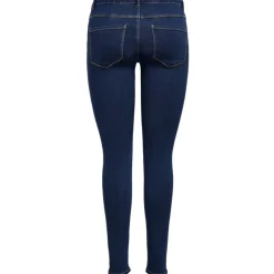 ONLY dame skinny jeans ONLRAIN - Dark Blue Denim